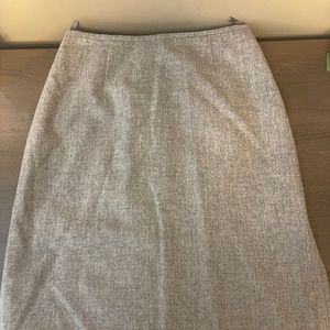 Salvatore Ferragamo Womens Gray Wool Cashmere Italy Pencil Skirt Size 6 Pristine